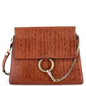 Chloe Faye Shoulder Bag Crocodile #189112C98B